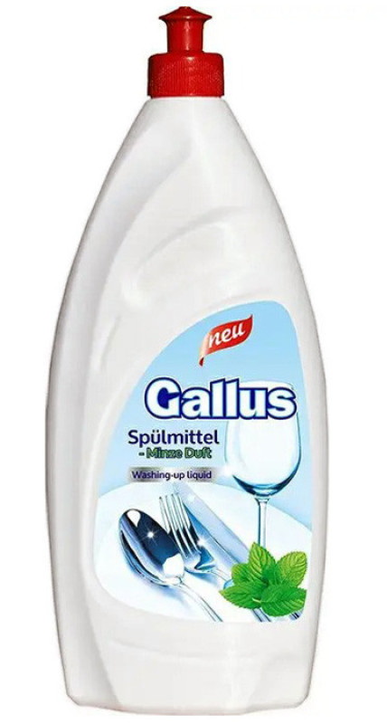 Засіб для миття посуду Gallus Spulmittell Minze Duft М'ята 850 мл